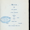 DINNER IN HONOR OF CORNELIUS FERGUESON [held by] LOBSTER CLUB [at] "FORT LOWRY HOTEL, BATH BEACH, NY" (HOTEL;)