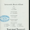 LUNCHEON TO THE PRESIDENT [held by] JACKSONVILLE BOARD OF TRADE [at] "JACKSONVILLE, FL"