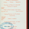 DINNER TO THE HONORABLE JOSEPH A. GOULDEN IN APPRECIATION OF HIS LONG, FAITHFUL AND EFFICIENT SERVICE AS A SCHOOL OFFICIAL OF THE BRONX [held by] MALE PRINCIPALS AND LOCAL SCHOOL BOARDS OF THE BOROUGH OF THE BRONX [at] THE ARENA (OTHER;)