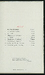 DINNER [held by] HAMBURG-AMERICAN LINE [at] "ON BOARD THE TWIN-SCREW STEAMSHIP ""AMERIKA""" (SS;)