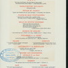 DINNER [held by] HAMBURG-AMERICAN LINE [at] "ON BOARD THE TWIN-SCREW STEAMSHIP ""AMERIKA""" (SS;)