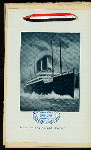 DINNER [held by] HAMBURG-AMERICAN LINE [at] "ON BOARD THE TWIN-SCREW STEAMSHIP ""AMERIKA""" (SS;)