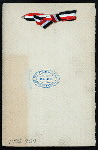 DINNER [held by] HAMBURG-AMERICAN LINE [at] "ON BOARD THE TWIN-SCREW STEAMSHIP ""AMERIKA""" (SS;)