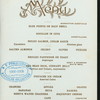 ANNUAL DINNER [held by] SUNDAY SCHOOL CLASS [at] "BADER'S SPEEDWAY INN, KINGS HIGHWAY, BROOKLN, NY" (REST;)
