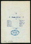 FIRST BANQUET [held by] CHRYSANTHEMUM CLUB OF THE U.S. FLAGSHIP TEXAS [at] "ARGYLE HOTEL; CHARLESTON, SC" (HOTEL;)