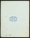 NEW YEAR'S DAY DINNER [held by] M.F.LYONS DINING ROOM [at] "259 BOWERY, NEW YORK" (REST;)