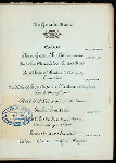 DINNER TO ABOVE; [held by] CHARLES FREDERICK DALEY'S FRIENDS [at] "AUDITORIUM HOTEL, CHICAGO, [IL]" (HOTEL;)