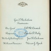 DINNER TO ABOVE; [held by] CHARLES FREDERICK DALEY'S FRIENDS [at] "AUDITORIUM HOTEL, CHICAGO, [IL]" (HOTEL;)