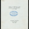 BANQUET [held by] TOLEDO FIRE UNDERWRITERS ASSOCIATION [at] ? (REST;)