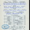 COMPLETE MENU [held by] VICTOR BARACCA REST; [at] "NEW YORK, NY" (REST;)