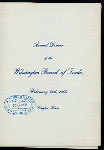 ANNUAL DINNER [held by] WILMINGTON BOARD OF TRADE [at] "CLAYTON HOUSE, WILMINGTON, DE" ((?REST/HOTEL?);)