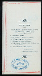 BANQUETE EN HONOR DEL GENERAL DOMINGO MENDEZ CAPOTE, VICEPRESIDENTE ELECTO DE LA REPUBLICA DE CUBA [held by] ORGANIZADORES: GRAL. PEDRO E. BETANCOURT AND DR. ABDON TREMOLS [at] "HABANA, CUBA"