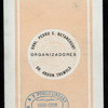 BANQUETE EN HONOR DEL GENERAL DOMINGO MENDEZ CAPOTE, VICEPRESIDENTE ELECTO DE LA REPUBLICA DE CUBA [held by] ORGANIZADORES: GRAL. PEDRO E. BETANCOURT AND DR. ABDON TREMOLS [at] "HABANA, CUBA"