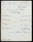 [?DINNER?] [held by] U.S.S. RALEIGH [at] "EN ROUTE SHANGHAI, CHINA" (SS;)