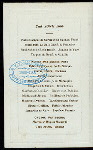 LUNCHEON [held by] NORTH BRITISH STATION HOTEL [at] "EDINBURGH, SCOTLAND" (FOR;)