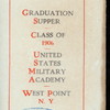 GRADUATION SUPPER [held by] US MILITARY ACADEMY [at] "MURRAY HILL HOTEL, NY" (HOTEL;)