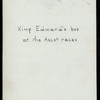 BOX AT ASCOT RACES [held by] EDWARD VII [at] "ASCOT, ENGLAND" (FOR;)