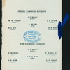 DINNER [held by] ATLANTIC COMPRESS COMPANY & GULF COMPRESS COMPANY [at] "ATLANTA, GEORGIA" (HOTEL;)