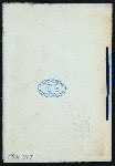 DINNER GIVEN ON HIS RETURN TO AMERICA FROM HIS FIRST VISIT TO ENGLAND [held by] FRIENDS OF MR. FRANK CLOUGH [at] "THE UNION LEAGUE, PHILADELPHIA, PA" (OTHER [PRIVATE];)