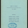 DINNER [held by] NATIONAL CIVIL SERVICE REFORM LEAGUE [at] "HARMONIE HALL, NEW HAVEN, CT" ([OTHER?];)