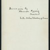 DINNER GIVEN BY ALEXANDER AGASSIZ, PRESIDENT OF THE NATIONAL ACADEMY OF SCIENCES [held by] HOTEL SOMERSET [at] "COMMONWEALTH AVENUE, BOSTON, MA" (HOTEL;)