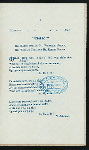 BANQUET [held by] WORSHIPFUL COMPANY OF CUTLERS [at] "THE HALL, [LONDON, ENGLAND]" (OTHER (PRIVATE ARA?);)