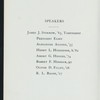 DINNER TO CREW OF 1906 [held by] HARVARD UNIVERSITY [at] "HOTEL SOMERSET, BOSTON, [MA]" (HOTEL;)