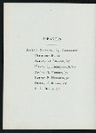 DINNER TO CREW OF 1906 [held by] HARVARD UNIVERSITY [at] "HOTEL SOMERSET, BOSTON, [MA]" (HOTEL;)