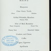DINNER TO CREW OF 1906 [held by] HARVARD UNIVERSITY [at] "HOTEL SOMERSET, BOSTON, [MA]" (HOTEL;)