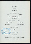 DINNER TO CREW OF 1906 [held by] HARVARD UNIVERSITY [at] "HOTEL SOMERSET, BOSTON, [MA]" (HOTEL;)