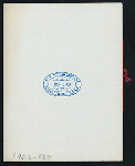 DINNER TO CREW OF 1906 [held by] HARVARD UNIVERSITY [at] "HOTEL SOMERSET, BOSTON, [MA]" (HOTEL;)