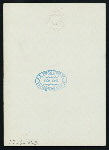 DINNER [held by] BERMUDA CATERING COY. [at] "HAMILTON, BERMUDA" (HOTEL;)