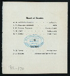 THANKSGIVING DAY BREAKFAST, DINNER & SUPPER [held by] INDIANA STATE SOLDIERS' HOME [at] "LA FAYETTE,INDIANA" ([SOLDIERS' HOME])
