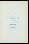 ANNUAL DINNER [held by] THE PRESBYTERIAN UNION OF NEW YORK [at] "HOTEL SAVOY, [NEW YORK]" (HOTEL;)