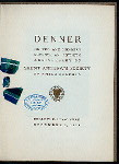 ANE HUNDERT SEVENTH  AN' FIFTIETH ANNIVERSARY (157TH ANNIVERSARY?) [held by] SAUNT ANDREWS SOCIETY [at] "HOTEL BELLEUE STRATFORD, PHILADELPHIA, PA" (HOTEL;)