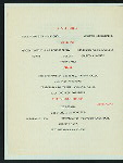 CHRISTMAS DINNER [held by] HICKS' RESTAURANT [at] "SAVANNAH, GA" (REST;)