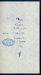 DINNER TENDERED TO HIS EXCELLENCY [held by] STAFF OF GOV. GEORGE C. PARDEE [at] "PALACE HOTEL, SAN FRANCISCO, CA" (HOTEL;)