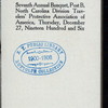22ND ANNUAL BANQUET [held by] THE BROTHERHOOD OF COMMERCIAL TRAVELERS [at] "WALDORF-ASTORIA, NEW YORK, NY" (HOTEL;)