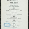DAILY MENU [held by] JOHN WANAMAKER [at] "BROADWAY AND 10TH STREET, NEW YORK, NY" (REST;)