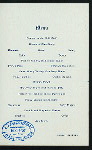 INAUGURATION DINNER [held by] GOVERNOR JAMES H. HIGGINS [at] "PROVIDENCE, RI" (OTHER;)