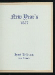 NEW YEAR'S DINNER [held by] HOTEL JEFFERSON [at] "SAN FRANCISCO, CA" (HOTEL;)