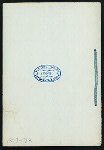 NEW YEAR'S DINNER [held by] HOTEL BELLECLAIRE [at] "NEW YORK, NY" (HOTEL;)