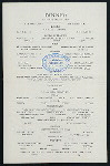 DINNER [held by] FIFTH AVENUE HOTEL [at] "MADISON SQUARE, NEW YORK" (HOTEL;)