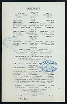 BREAKFAST [held by] FIFTH AVENUE HOTEL [at] "MADISON SQUARE, NEW YORK" (HOTEL;)