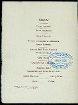 THIRD ANNUAL BANQUET [held by] THE OHIO SOCIETY OF PHILADELPHIA [at] BELLEVUE-STRATFORD HOTEL (HOTEL;)