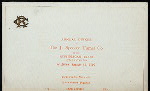 ANNUAL DINNER [held by] THE J. SPENCER TURNER CO. [at] "REPUBLICAN CLUB, NEW YORK, NY" (OTHER [PRIVATE];)