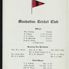 57TH ANNUAL DINNER [held by] MANHATTANCRICKET CLUB [at] "THE ASSEMBLY, 308 FULTON STREET, BROOKLYN, NY" (REST(?);)