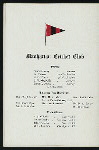57TH ANNUAL DINNER [held by] MANHATTANCRICKET CLUB [at] "THE ASSEMBLY, 308 FULTON STREET, BROOKLYN, NY" (REST(?);)