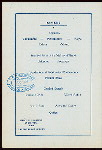 DINNER- VAUDEVILLE [held by] CHI PHI ASSOCIATION IN THE CITY OF NEW YORK [at] CAFE BOULEVARD (NEW YORK?); (REST;)