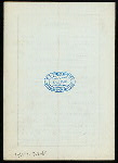 DINNER- VAUDEVILLE [held by] CHI PHI ASSOCIATION IN THE CITY OF NEW YORK [at] CAFE BOULEVARD (NEW YORK?); (REST;)